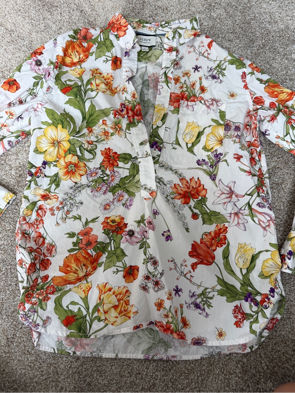 J.Crew Classic Fit Popover shirt in Ratti island botanical print - Picture 6 of 10